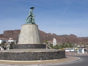 Fisherman's monument Guaymas Sonora Mexico