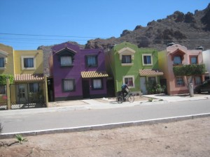 Colorful neighborhood in Guaymas Norte