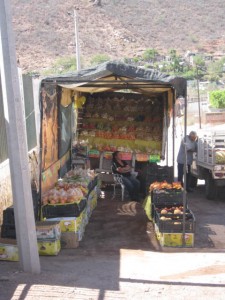 veggie lady across from old Sorianas