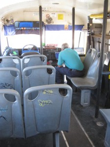 refueling bus while smoking